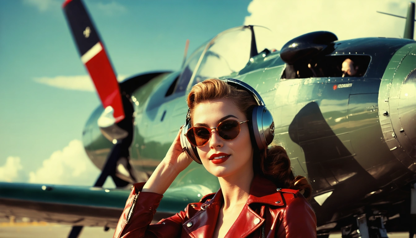 aviator Pin Up